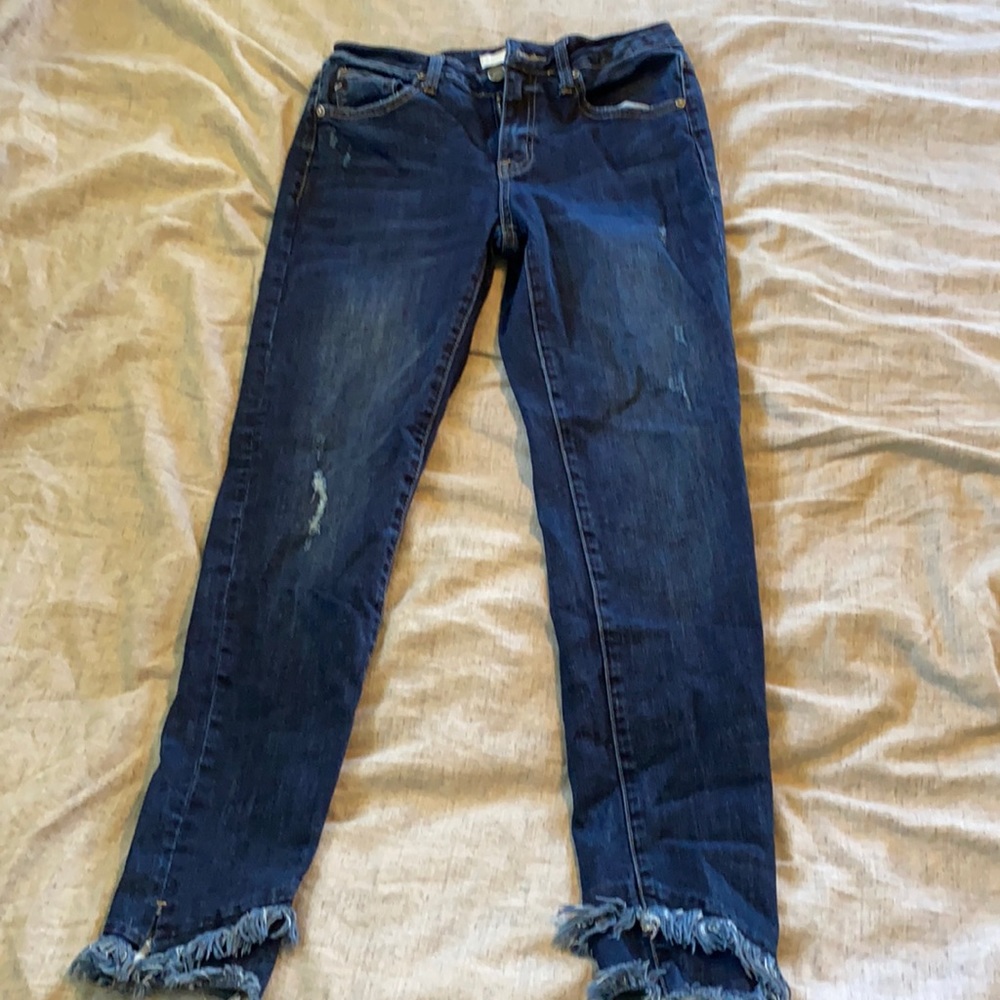 KanCan Jeans, work a few times, frayed bottoms SUPER CUTE!